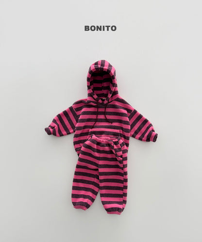[PRE-ORDER] Bold Stripe Fleece Hoodie Sweatshirts