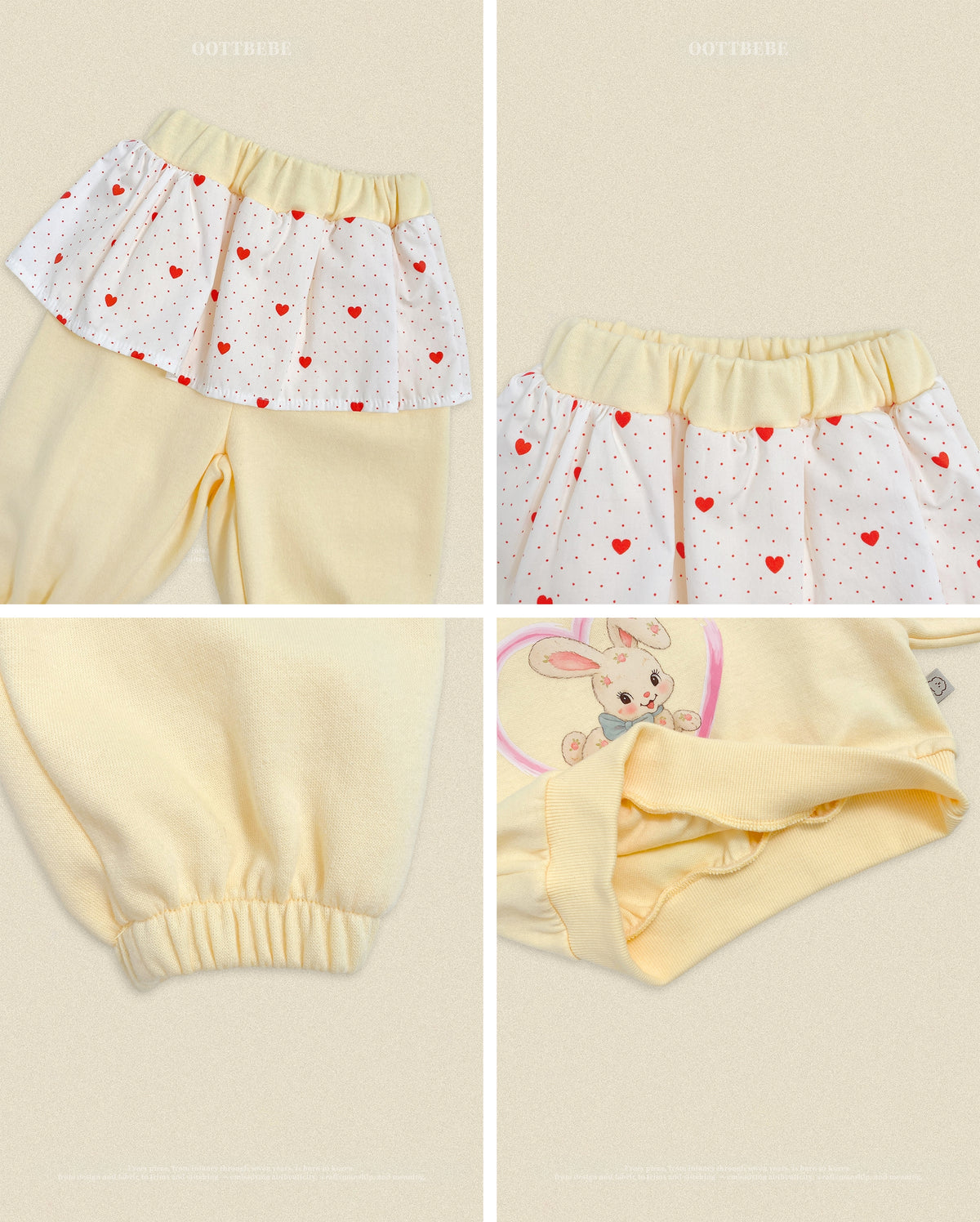 [PRE-ORDER] Cute Rabbit Top Bottom Set