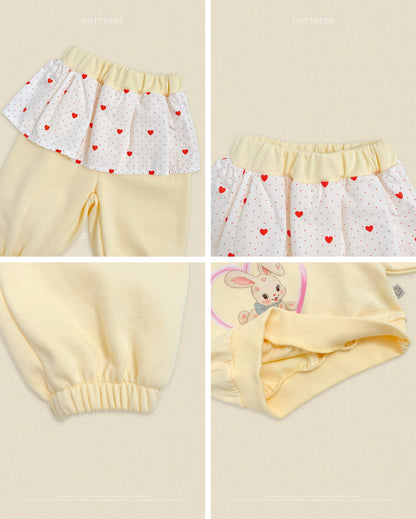 [PRE-ORDER] Cute Rabbit Top Bottom Set