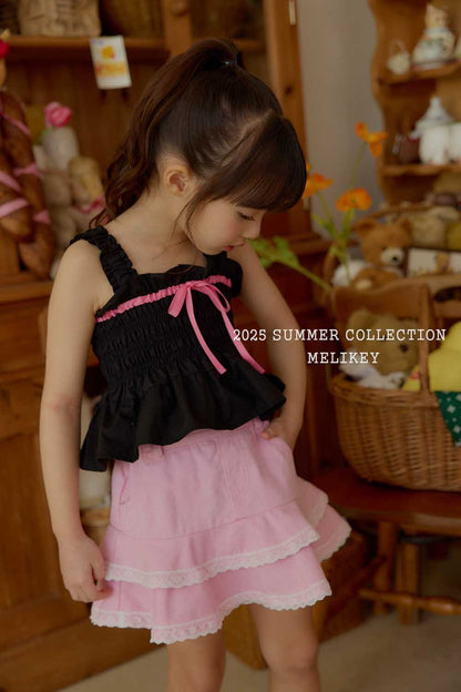 Jenny Ribbon Blouse [Black/M(3-4yr)]