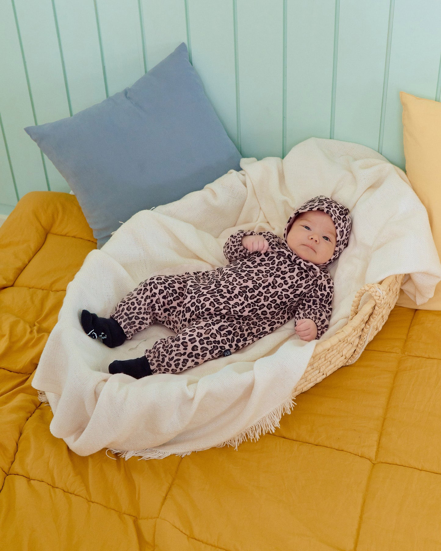 [PRE-ORDER] Little Leopard Body Suit + Bonnet Set