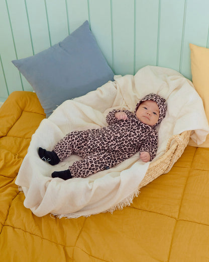 [PRE-ORDER] Little Leopard Body Suit + Bonnet Set
