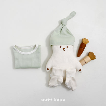 [PRE-ORDER] French Eyelet Body Suit + Bonnet Set