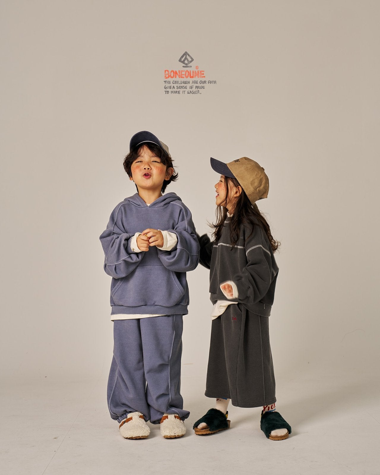 Autumn Basic T-Shirts [Ivory/L(5-6yr)]