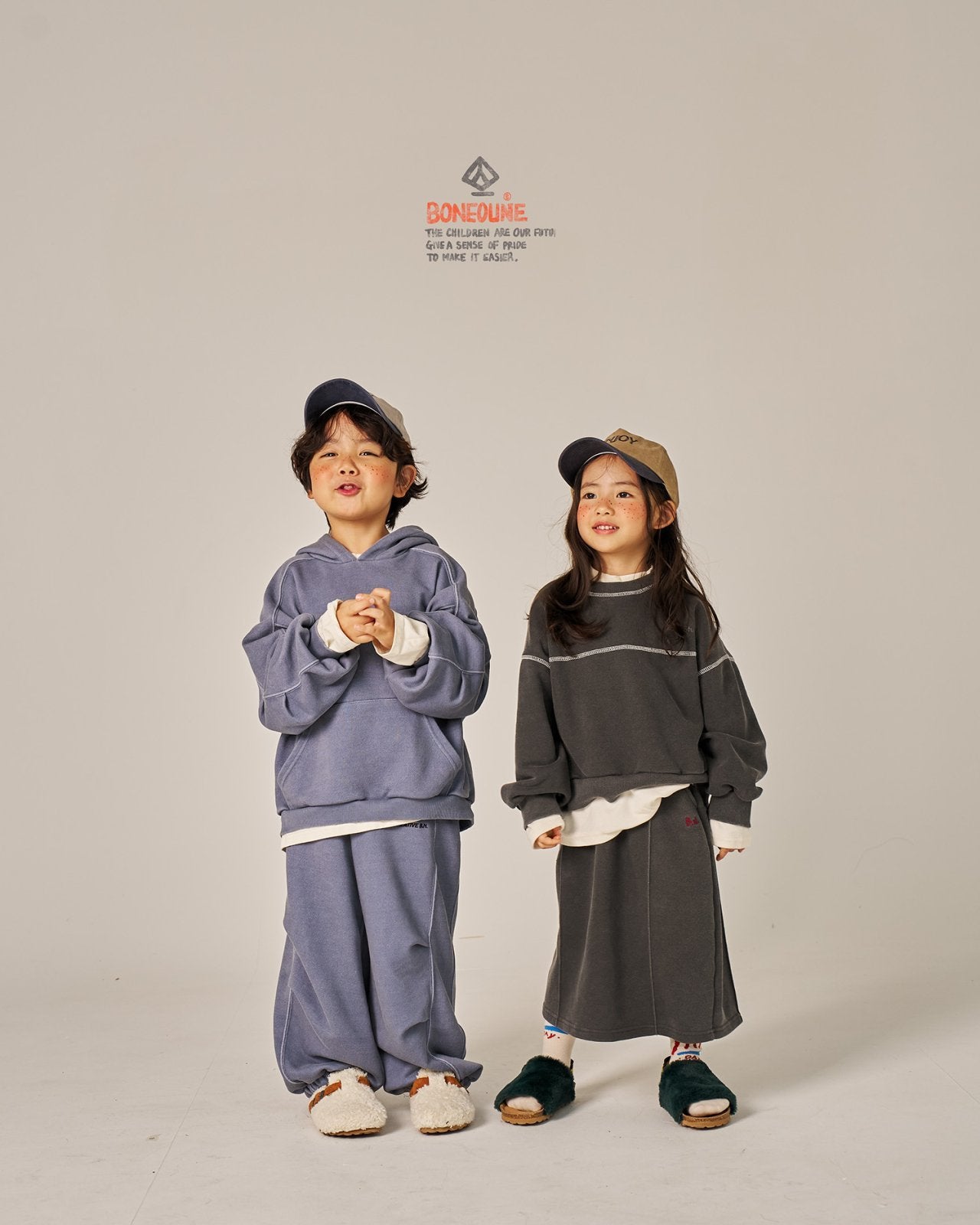 Autumn Basic T-Shirts [Ivory/L(5-6yr)]