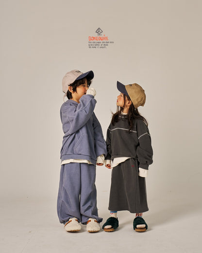 Autumn Basic T-Shirts [Ivory/L(5-6yr)]