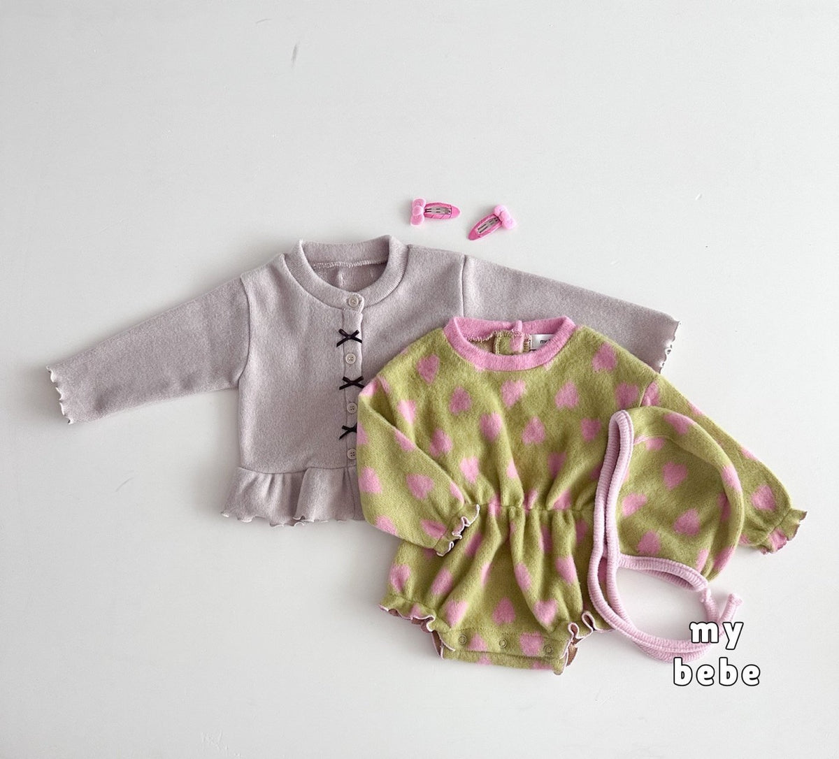 [PRE-ORDER] Creamy Banding Body Suit + Bonnet Set