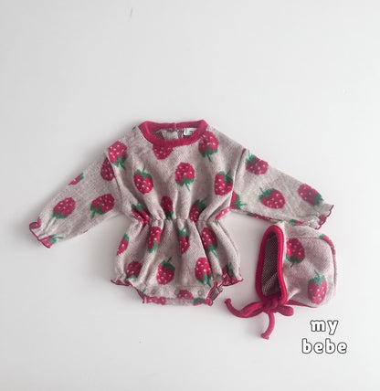 [PRE-ORDER] Creamy Banding Body Suit + Bonnet Set