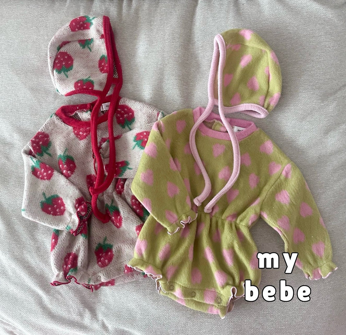 [PRE-ORDER] Creamy Banding Body Suit + Bonnet Set
