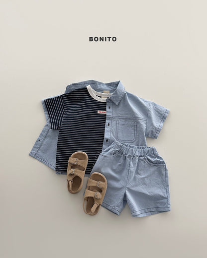 [PRE-ORDER] Two Pocket Linen Top Bottom Set
