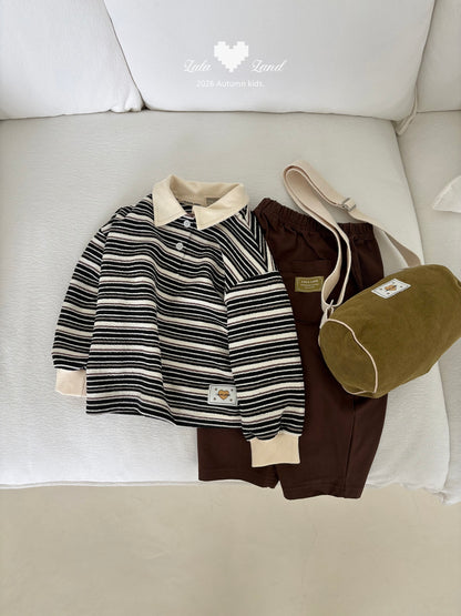 [PRE-ORDER] Pigment Stripe Collar T-Shirts