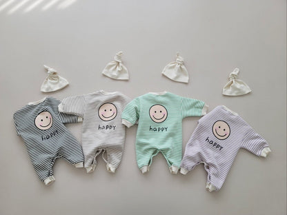 [PRE-ORDER] Happy Body Suit + Bonnet Set