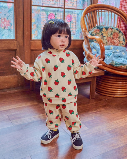 [PRE-ORDER] Little Farm Waffle Anorak Bottom Set