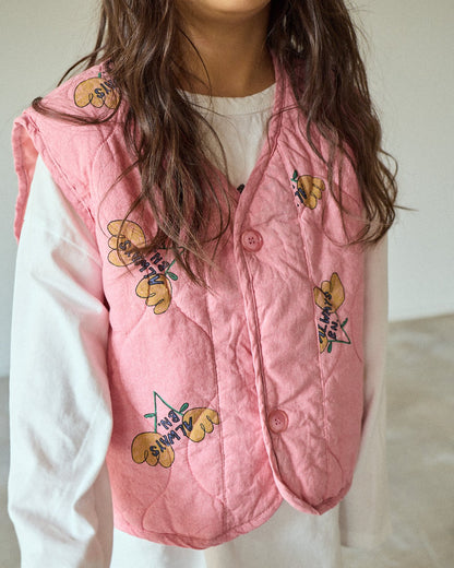 [PRE-ORDER] Floral Quilted Vest