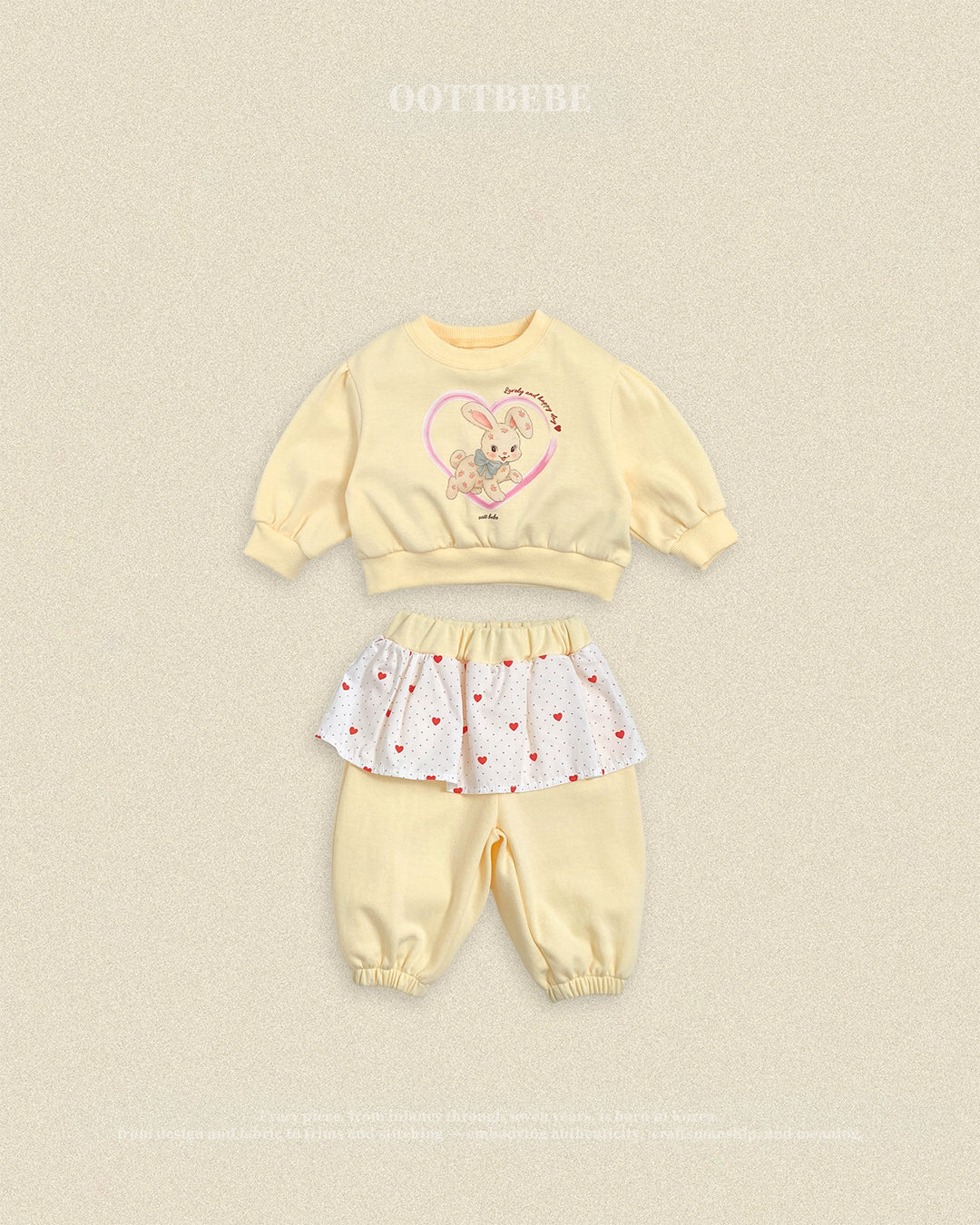 [PRE-ORDER] Cute Rabbit Top Bottom Set