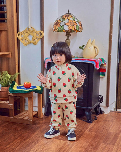 [PRE-ORDER] Little Farm Waffle Anorak Bottom Set