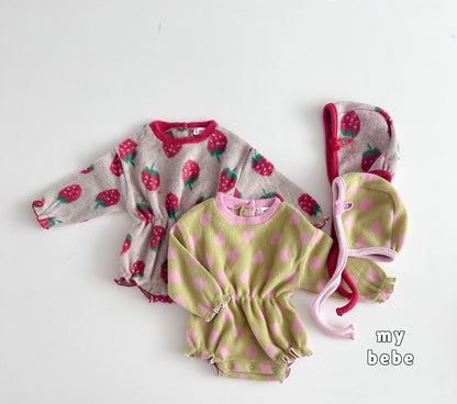 [PRE-ORDER] Creamy Banding Body Suit + Bonnet Set