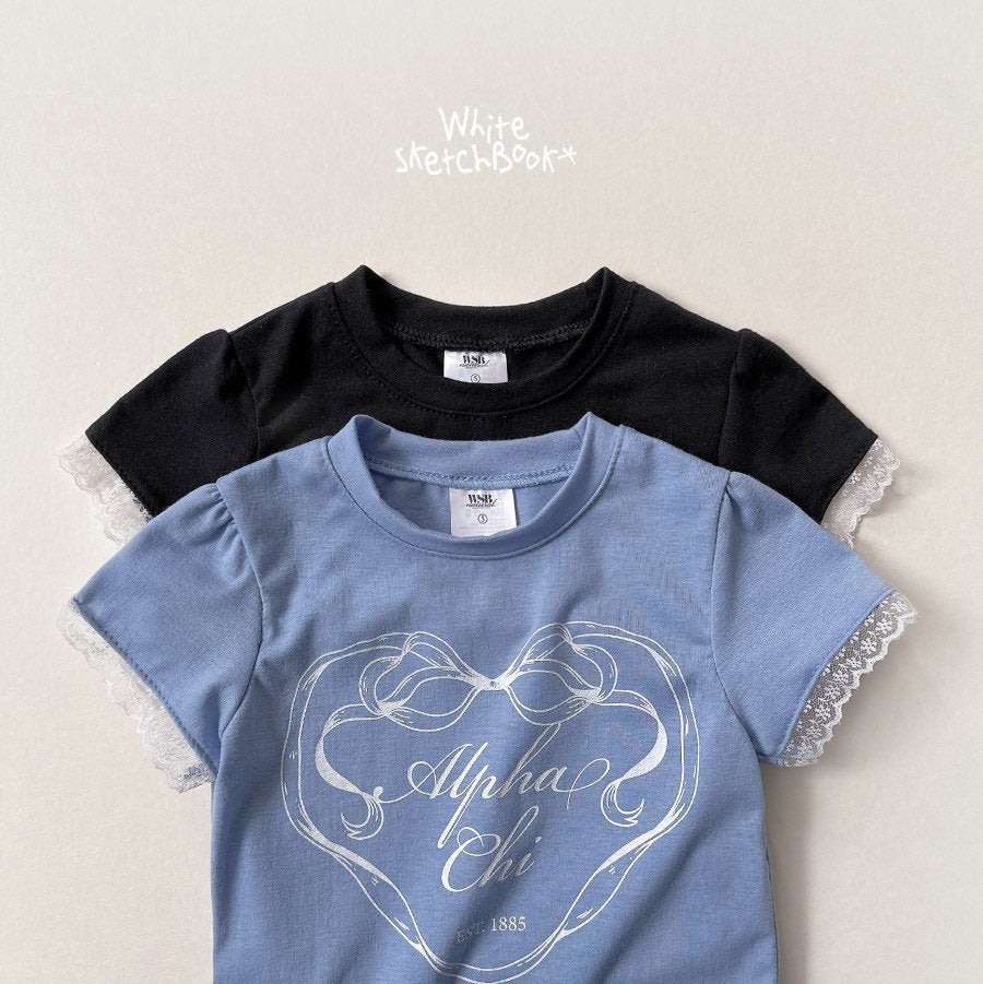 [PRE-ORDER] Ribbon Lace Shirring T-Shirts