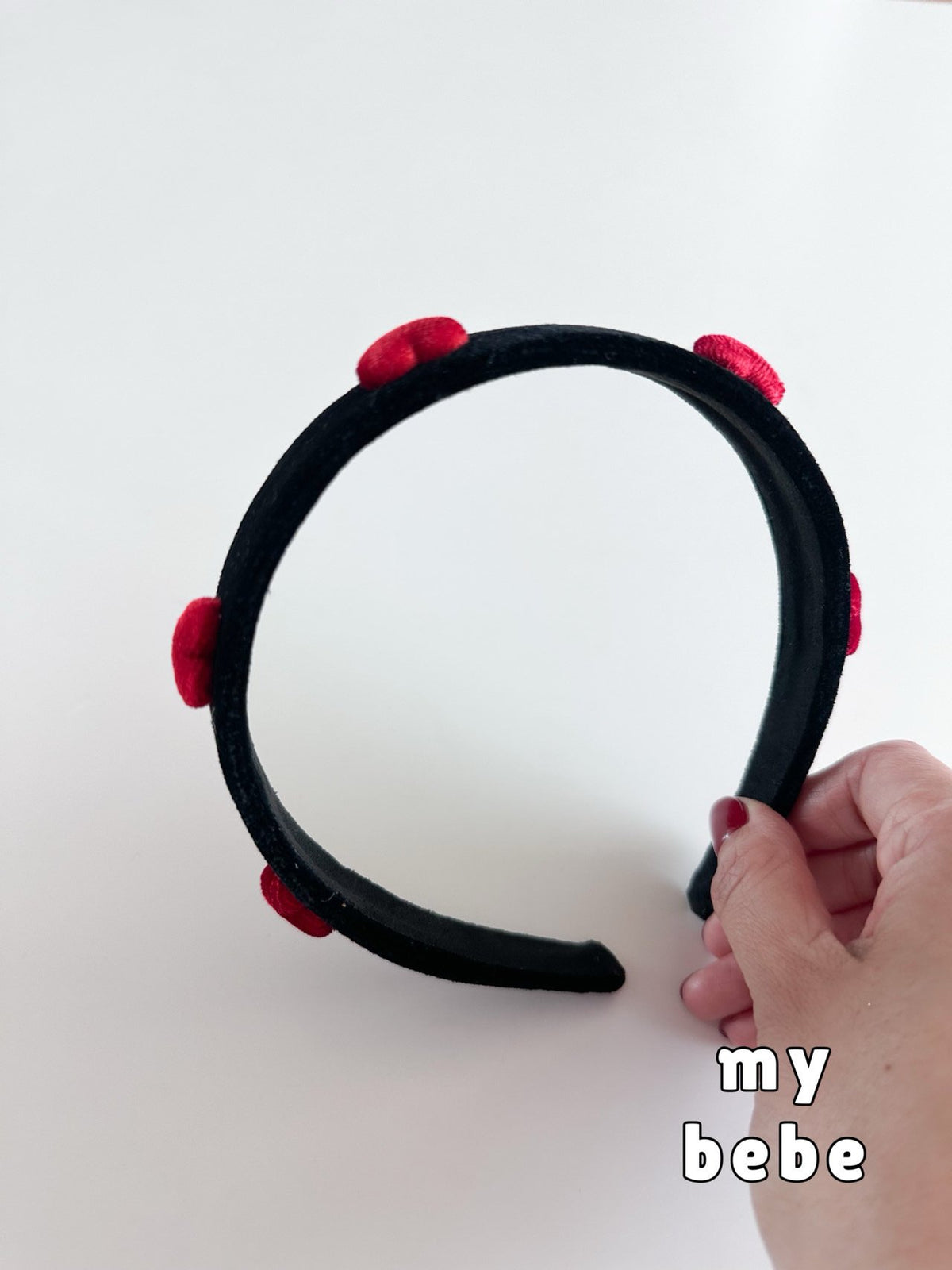 [PRE-ORDER] Big Heart Velvet Hair Band