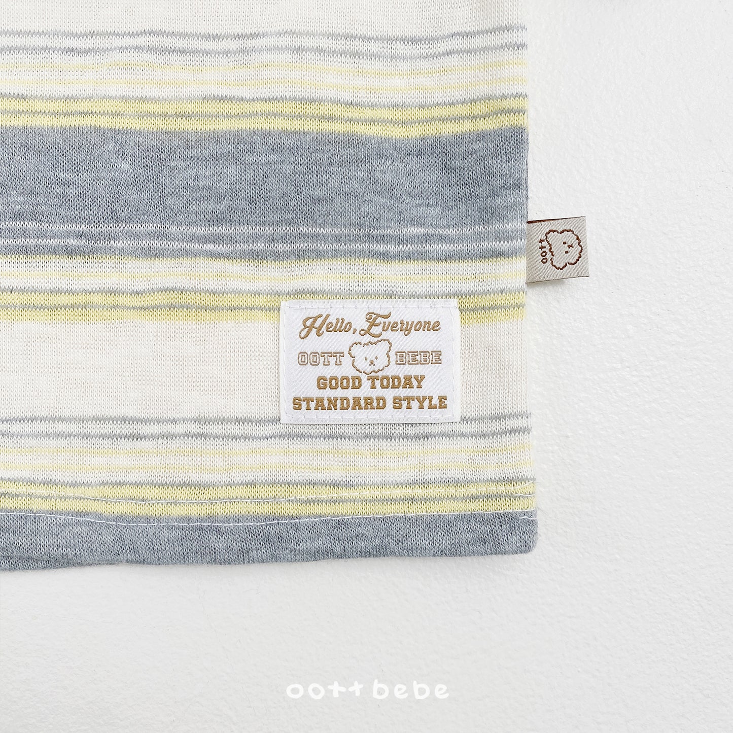 Breeze Layered T-Shirts [Grey/Yellow/M(3-4yr)]