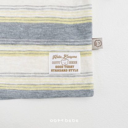 Breeze Layered T-Shirts [Grey/Yellow/M(3-4yr)]