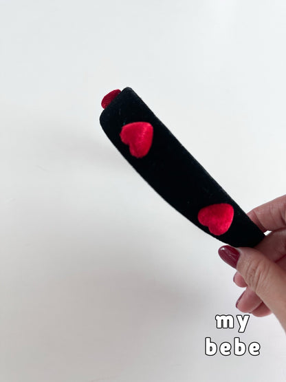 [PRE-ORDER] Big Heart Velvet Hair Band