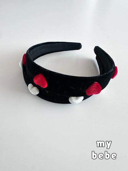 [PRE-ORDER] Big Heart Velvet Hair Band