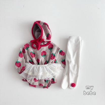[PRE-ORDER] Creamy Banding Body Suit + Bonnet Set