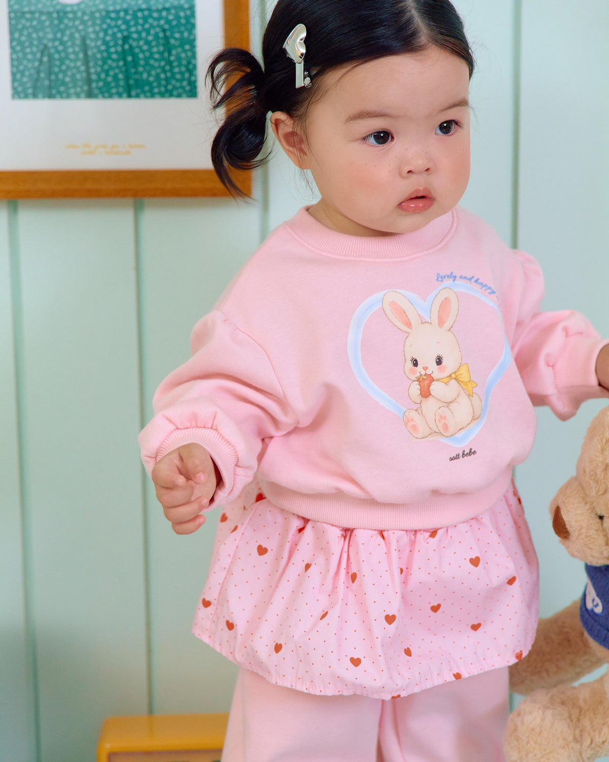[PRE-ORDER] Cute Rabbit Top Bottom Set