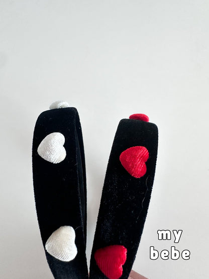 [PRE-ORDER] Big Heart Velvet Hair Band
