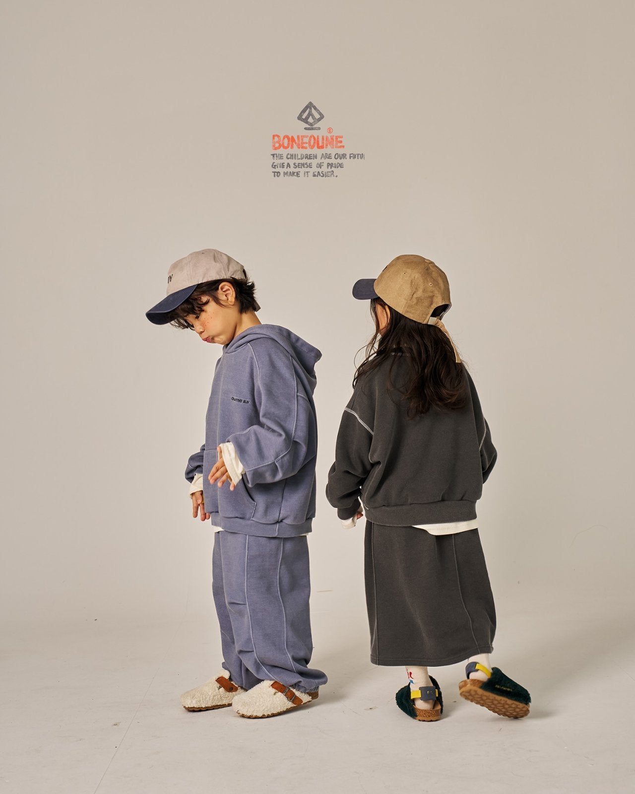 Autumn Basic T-Shirts [Ivory/L(5-6yr)]