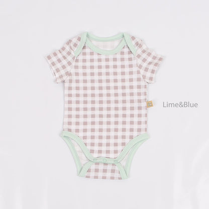 [PRE-ORDER] Summer Check Check Body Suit