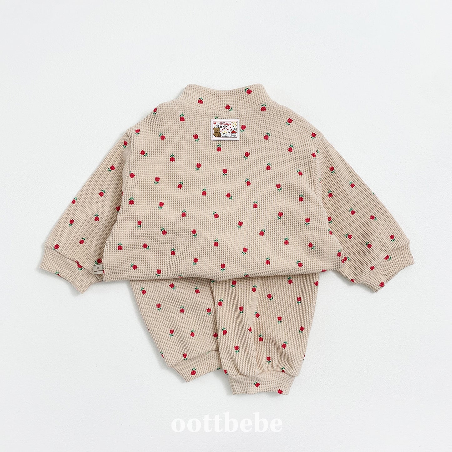 [PRE-ORDER] Sweet Waffle Anorak Top Bottom Set
