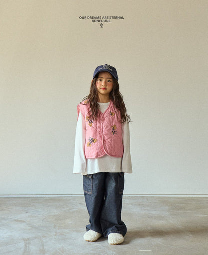 [PRE-ORDER] Floral Quilted Vest