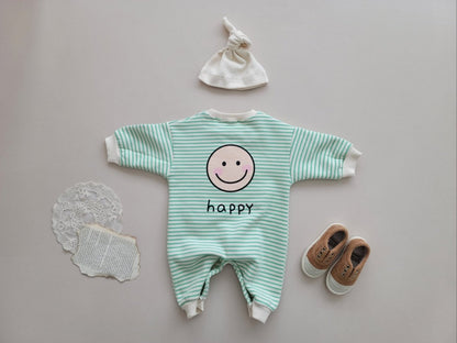 [PRE-ORDER] Happy Body Suit + Bonnet Set