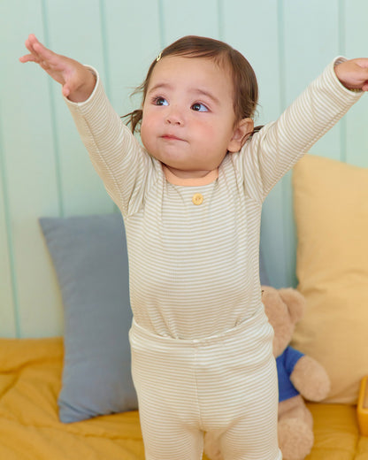 Vanilla Latte Home Wear Set [Blue/Yellow/XL(4-5yr)]