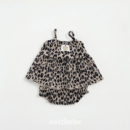 [PRE-ORDER] Leopard Baby Top Bottom Set