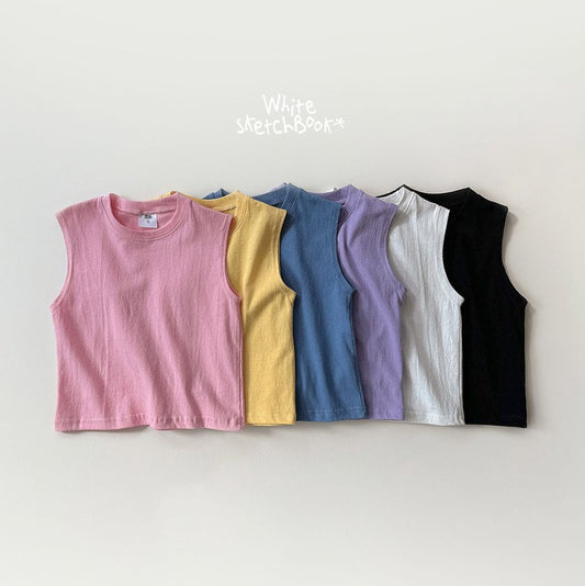 [PRE-ORDER] Over Fit Sleeveless T-Shirts