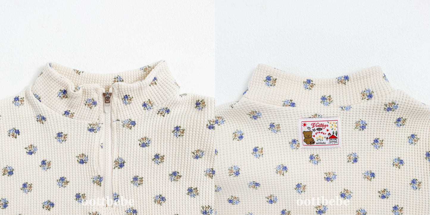 [PRE-ORDER] Sweet Waffle Anorak Top Bottom Set