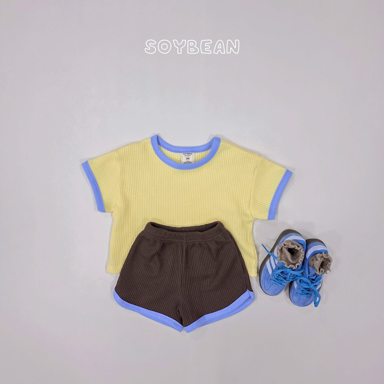 [PRE-ORDER] Color Mix Waffle Top Bottom Set