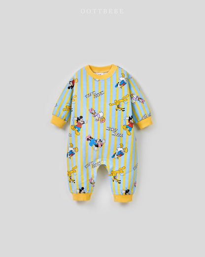 World Disney Long Body Suit [Purple/Baby S(0-6m)]