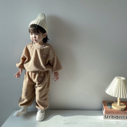[PRE-ORDER] Sherpa Bear Top Bottom Set