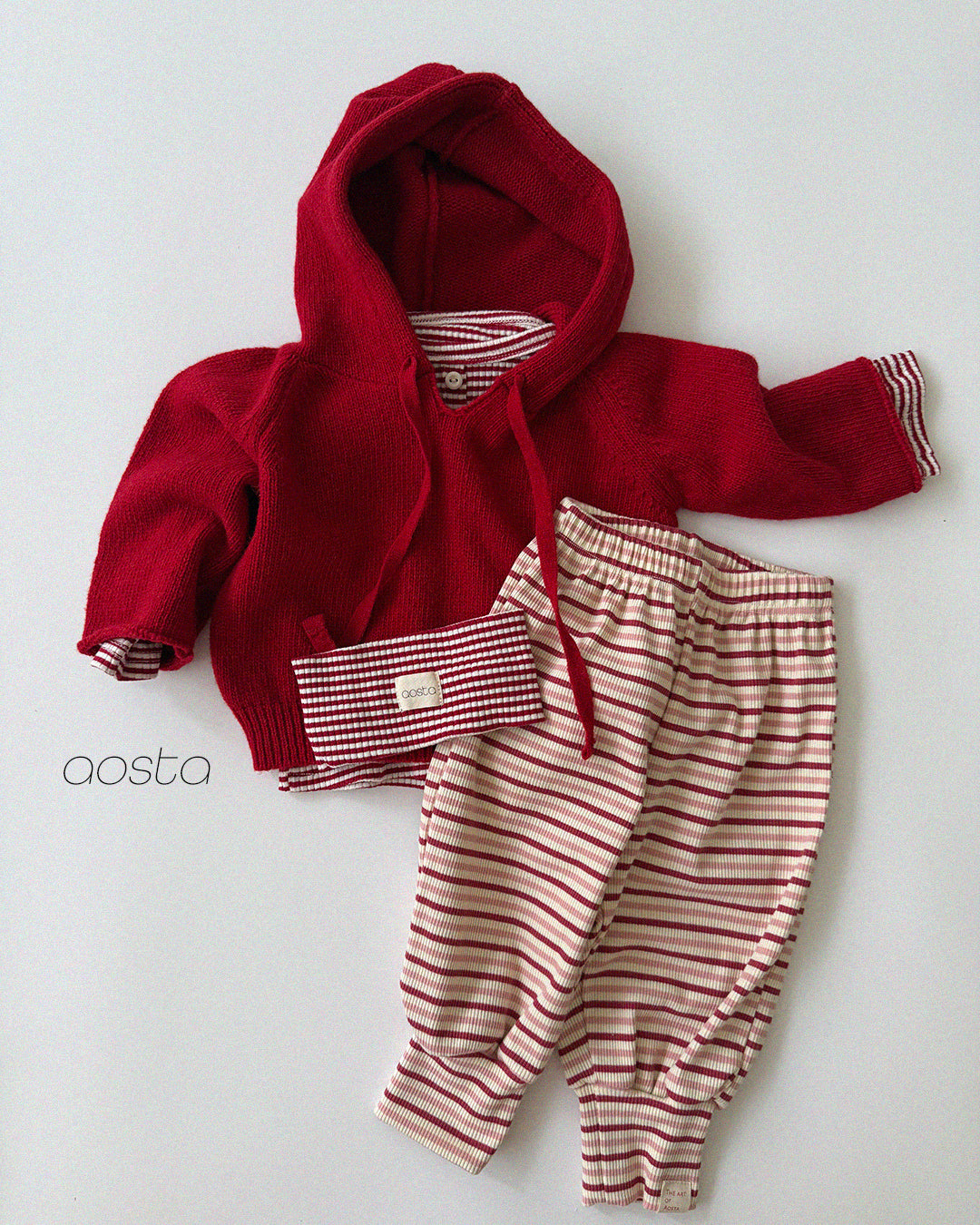 Cookie Sweater Hoodie Top [Red/L(3-5yr)]