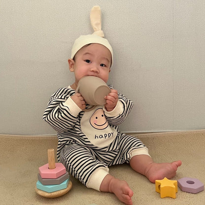 [PRE-ORDER] Happy Body Suit + Bonnet Set