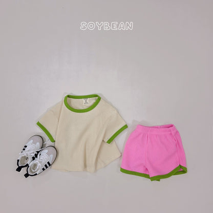[PRE-ORDER] Color Mix Waffle Top Bottom Set