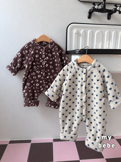 [PRE-ORDER] Poodle Button Body Suit + Bonnet Set