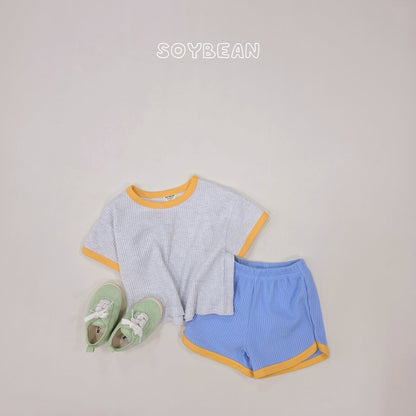 [PRE-ORDER] Color Mix Waffle Top Bottom Set