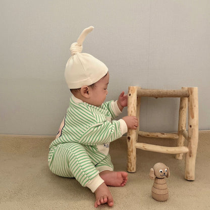 [PRE-ORDER] Happy Body Suit + Bonnet Set