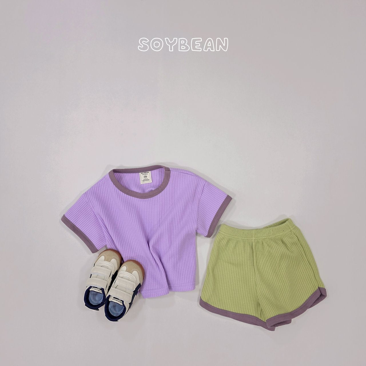 [PRE-ORDER] Color Mix Waffle Top Bottom Set