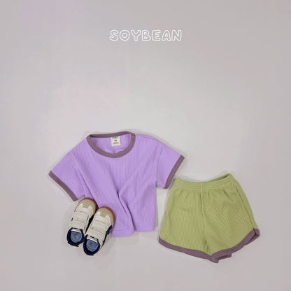 [PRE-ORDER] Color Mix Waffle Top Bottom Set